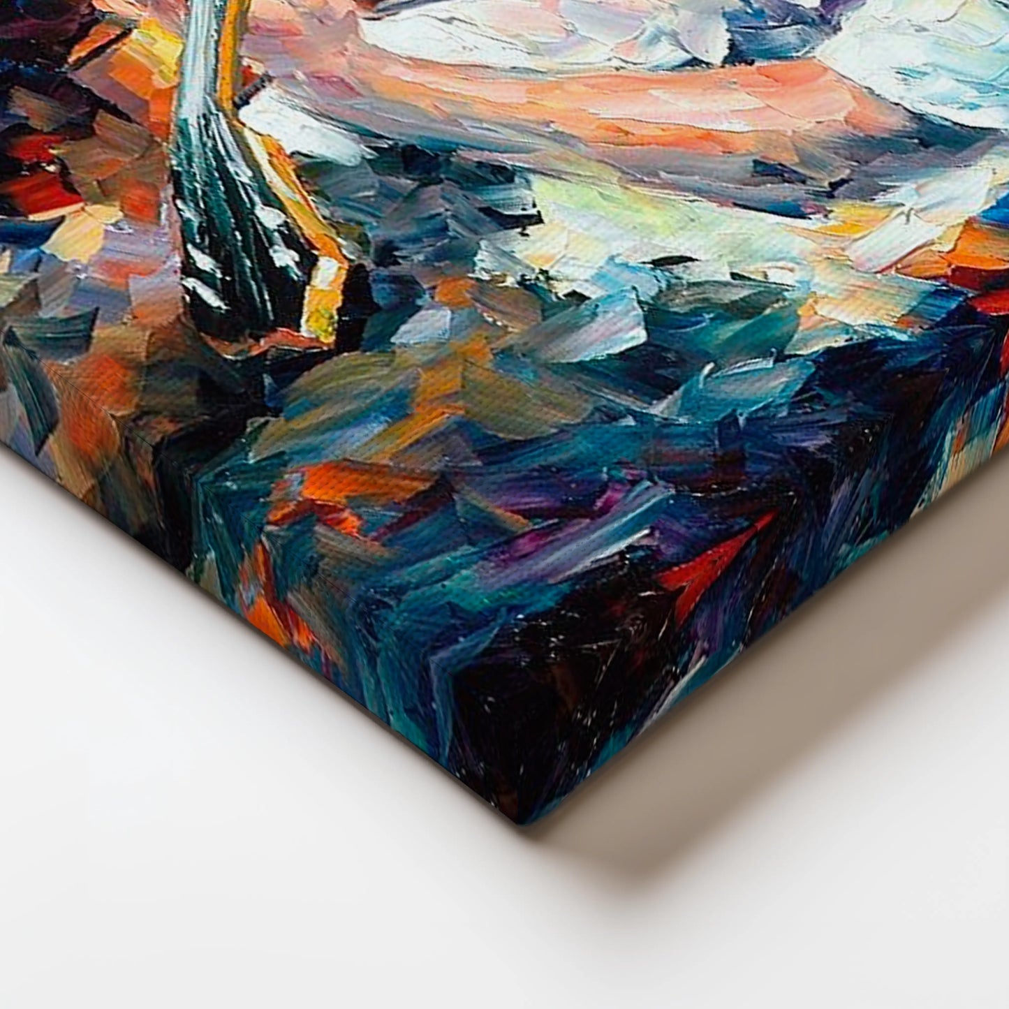 Tableau Guitariste Abstrait – Explosion de Couleurs et Émotion Artistique