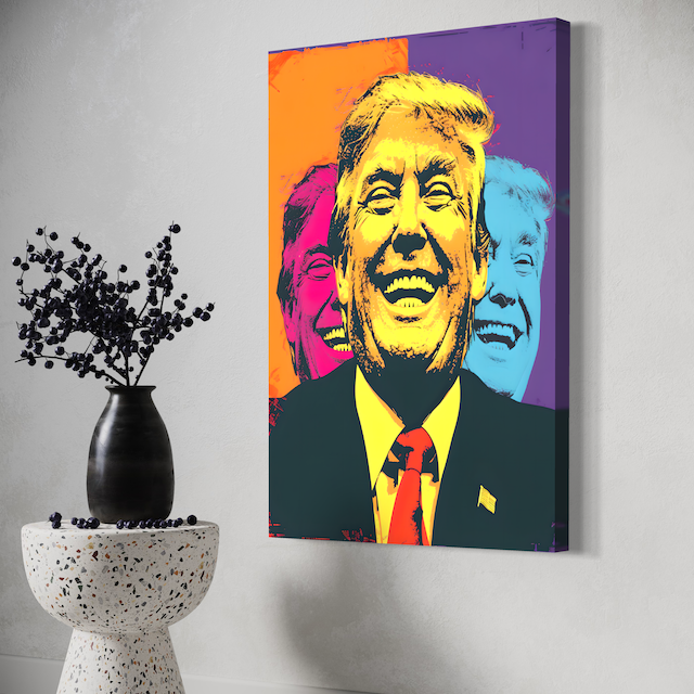 Portrait – Figure Charismatique aux Tons Vibrants