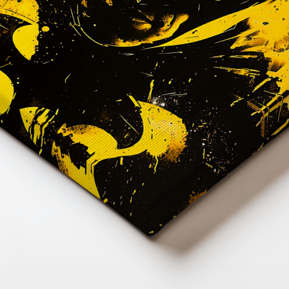 Batman Pop Art Jaune – Icône urbaine au style percutant