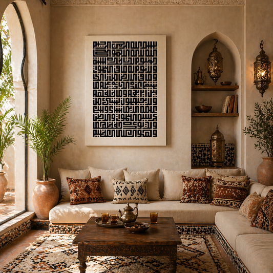 Ayat Al Kursi - Khatt Kufi