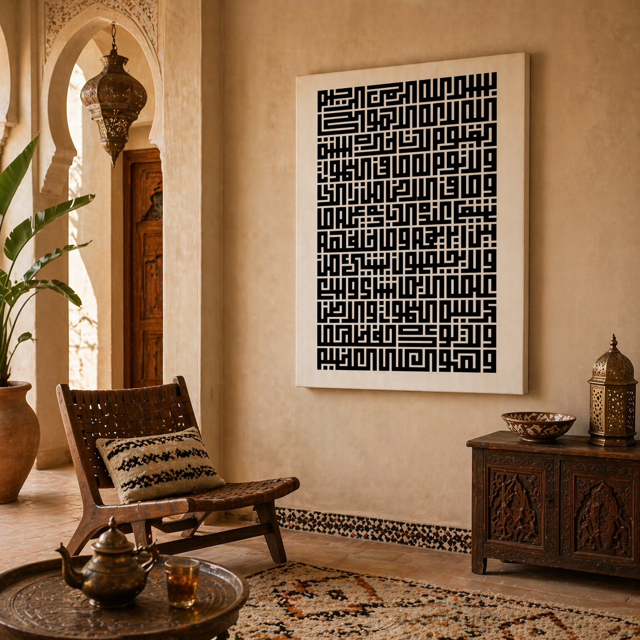 Ayat Al Kursi - Khatt Kufi