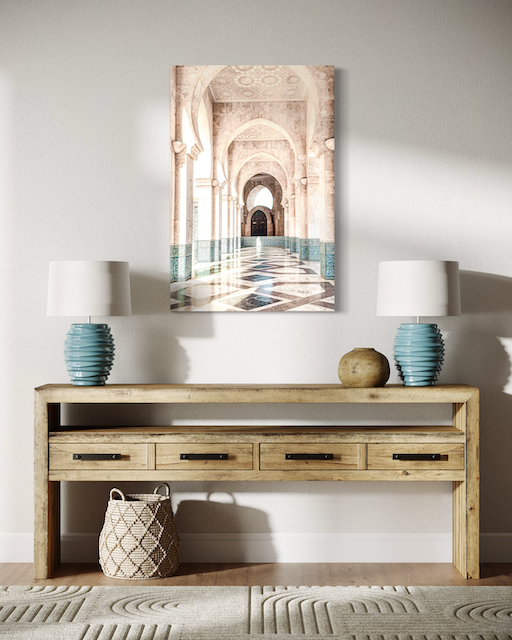 Galerie Royale Orientale – Arches Lumineuses & Sol Mosaïque