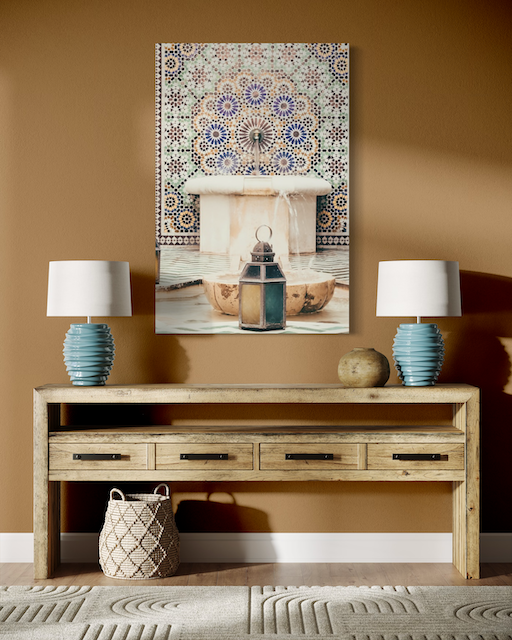 Fontaine Orientale – Zelliges Colorés & Sérénité Authentique