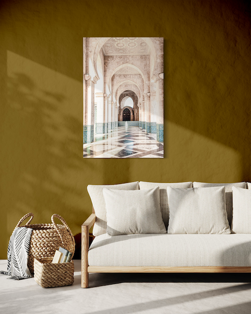 Galerie Royale Orientale – Arches Lumineuses & Sol Mosaïque