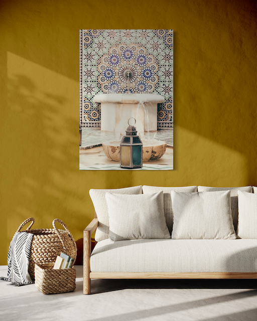 Fontaine Orientale – Zelliges Colorés & Sérénité Authentique