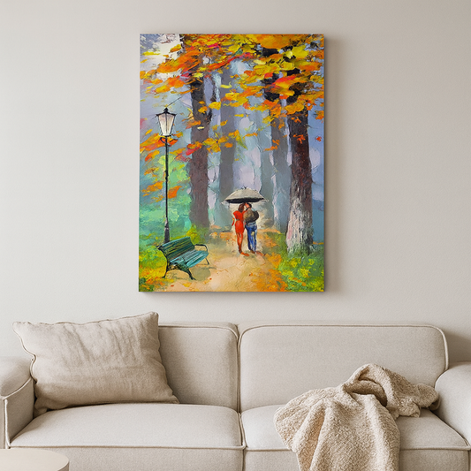 Tableau Forêt automn – Promenade Romantique