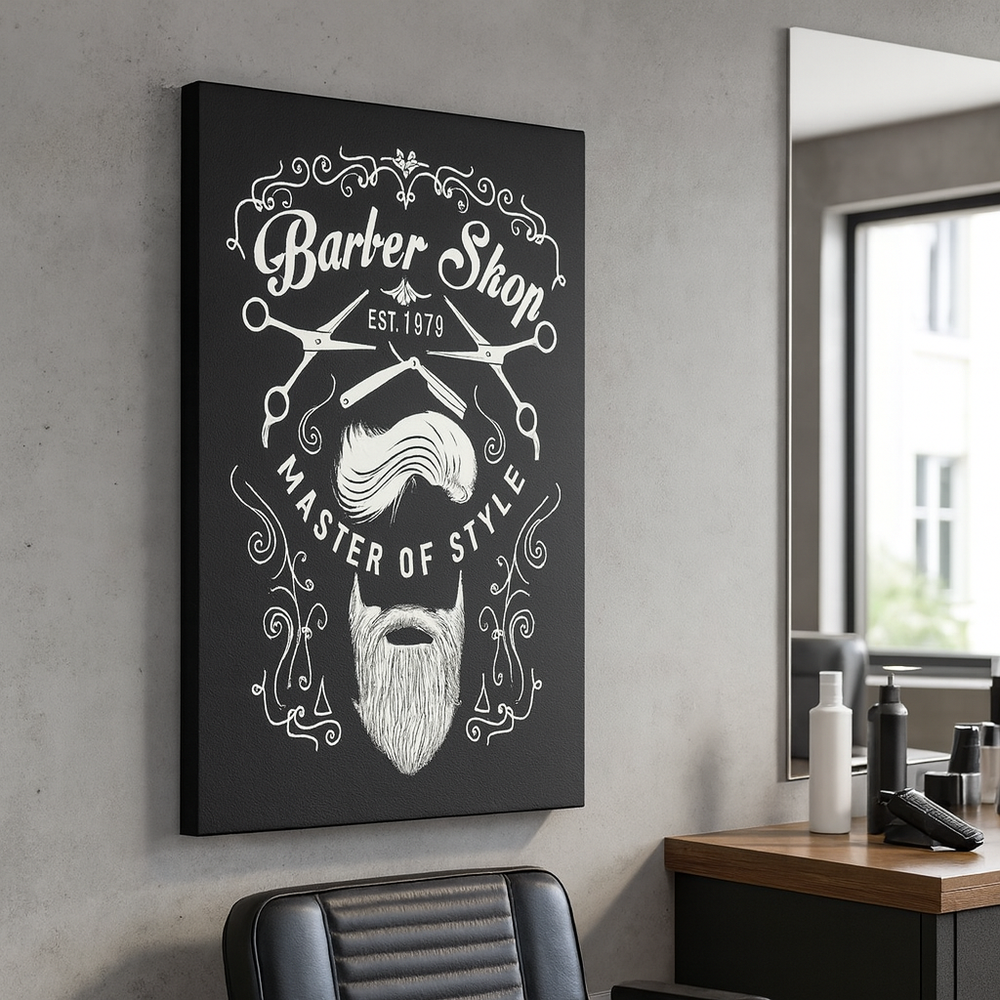Emblème Barbier Vintage