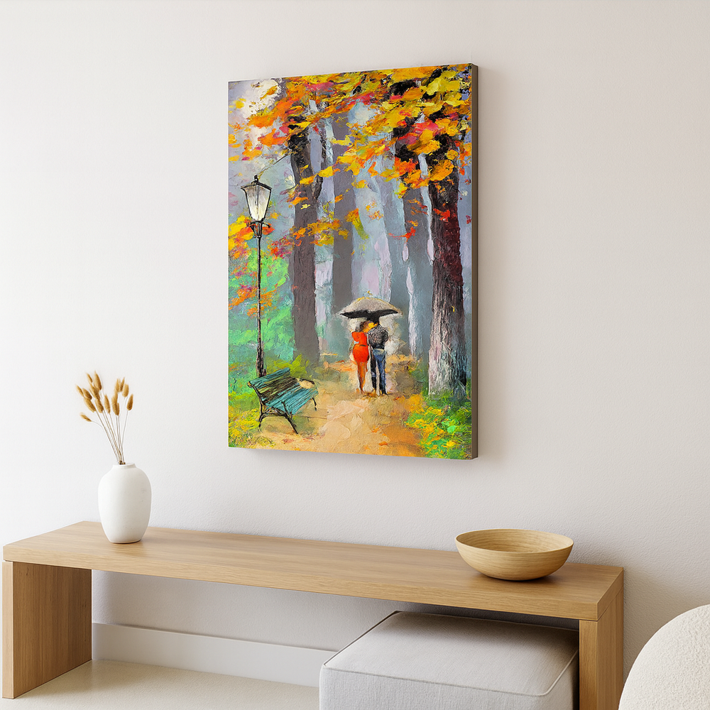 Tableau Forêt automn – Promenade Romantique