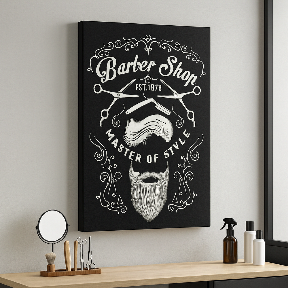 Emblème Barbier Vintage